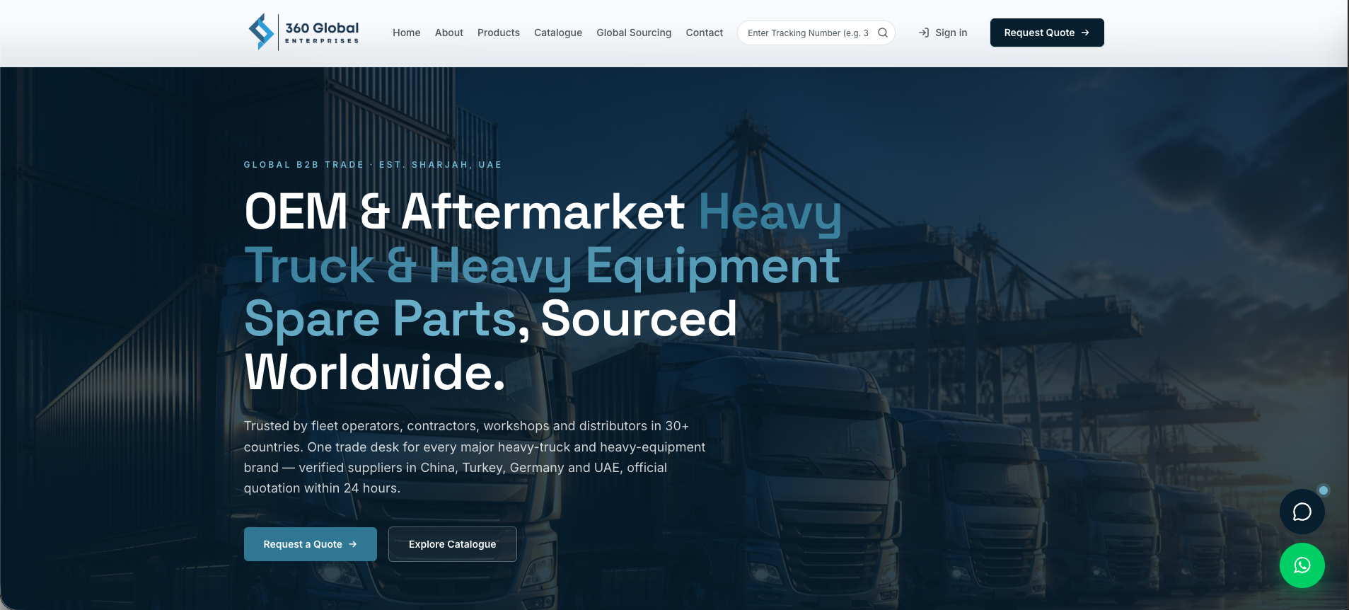 360 Global Enterprises homepage